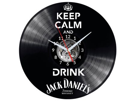 JACK DANIEL’S Vinyl Zegar Ścienny Płyta Winylowa Nowoczesny Dekoracyjny Na Prezent Urodziny