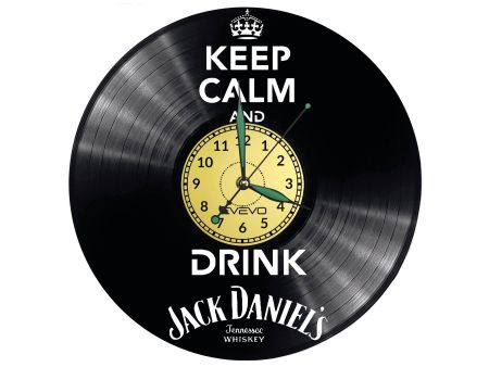 JACK DANIEL’S Vinyl Zegar Ścienny Płyta Winylowa Nowoczesny Dekoracyjny Na Prezent Urodziny