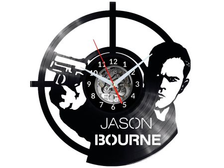 JASON BOURNE Vinyl Zegar Ścienny Płyta Winylowa Nowoczesny Dekoracyjny Na Prezent Urodziny