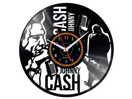 Johnny Cash Vinyl Zegar Ścienny Płyta Winylowa Nowoczesny Dekoracyjny Na Prezent Urodziny