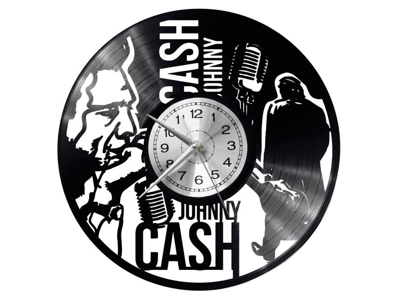 Johnny Cash Vinyl Zegar Ścienny Płyta Winylowa Nowoczesny Dekoracyjny Na Prezent Urodziny