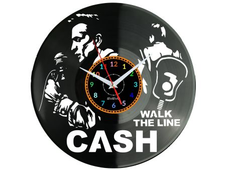 Johnny Cash Vinyl Zegar Ścienny Płyta Winylowa Nowoczesny Dekoracyjny Na Prezent Urodziny