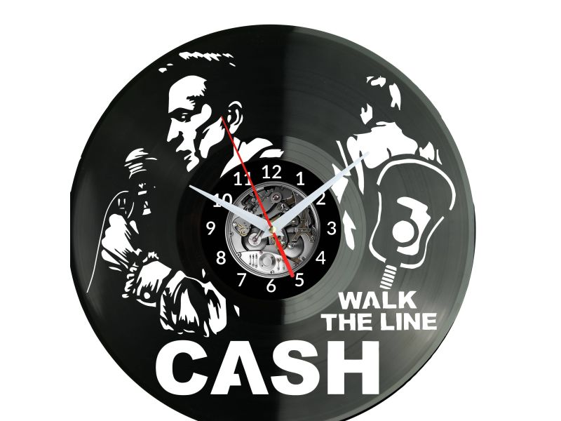 Johnny Cash Vinyl Zegar Ścienny Płyta Winylowa Nowoczesny Dekoracyjny Na Prezent Urodziny