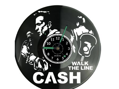 Johnny Cash Vinyl Zegar Ścienny Płyta Winylowa Nowoczesny Dekoracyjny Na Prezent Urodziny