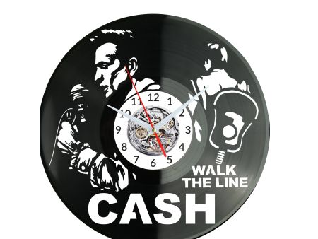 Johnny Cash Vinyl Zegar Ścienny Płyta Winylowa Nowoczesny Dekoracyjny Na Prezent Urodziny