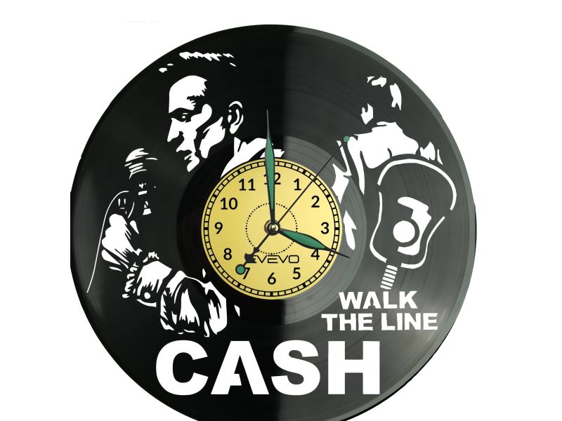 Johnny Cash Vinyl Zegar Ścienny Płyta Winylowa Nowoczesny Dekoracyjny Na Prezent Urodziny