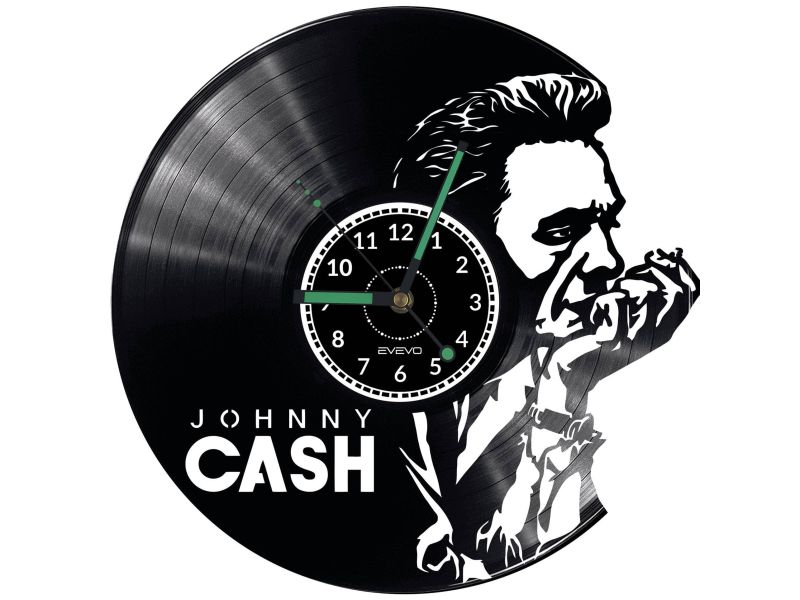 Johnny Cash Vinyl Zegar Ścienny Płyta Winylowa Nowoczesny Dekoracyjny Na Prezent Urodziny