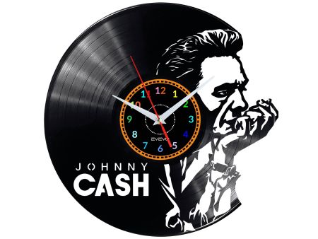 Johnny Cash Vinyl Zegar Ścienny Płyta Winylowa Nowoczesny Dekoracyjny Na Prezent Urodziny