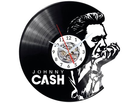 Johnny Cash Vinyl Zegar Ścienny Płyta Winylowa Nowoczesny Dekoracyjny Na Prezent Urodziny