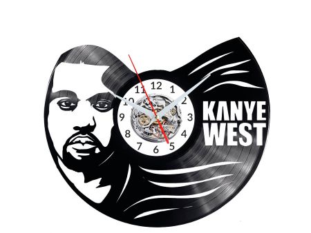 Kanye West Vinyl Zegar Ścienny Płyta Winylowa Nowoczesny Dekoracyjny Na Prezent Urodziny