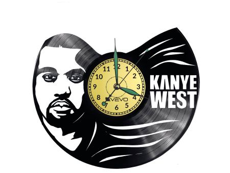 Kanye West Vinyl Zegar Ścienny Płyta Winylowa Nowoczesny Dekoracyjny Na Prezent Urodziny