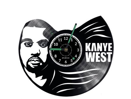 Kanye West Vinyl Zegar Ścienny Płyta Winylowa Nowoczesny Dekoracyjny Na Prezent Urodziny