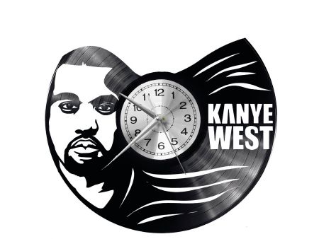 Kanye West Vinyl Zegar Ścienny Płyta Winylowa Nowoczesny Dekoracyjny Na Prezent Urodziny