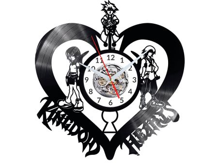 Kingdom Hearts Vinyl Zegar Ścienny Płyta Winylowa Nowoczesny Dekoracyjny Na Prezent Urodziny