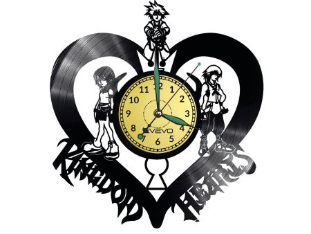 Kingdom Hearts Vinyl Zegar Ścienny Płyta Winylowa Nowoczesny Dekoracyjny Na Prezent Urodziny