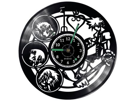 Kingdom Hearts Vinyl Zegar Ścienny Płyta Winylowa Nowoczesny Dekoracyjny Na Prezent Urodziny