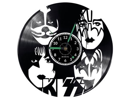 KISS Vinyl Zegar Ścienny Płyta Winylowa Nowoczesny Dekoracyjny Na Prezent Urodziny