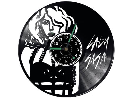 LADY GAGA Vinyl Zegar Ścienny Płyta Winylowa Nowoczesny Dekoracyjny Na Prezent Urodziny