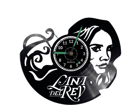 Lana Del Rey Vinyl Zegar Ścienny Płyta Winylowa Nowoczesny Dekoracyjny Na Prezent Urodziny