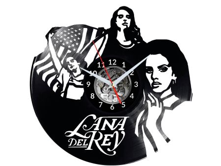 Lana Del Rey Vinyl Zegar Ścienny Płyta Winylowa Nowoczesny Dekoracyjny Na Prezent Urodziny