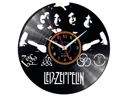 Led Zeppelin Vinyl Zegar Ścienny Płyta Winylowa Nowoczesny Dekoracyjny Na Prezent Urodziny