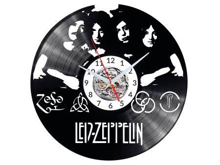 Led Zeppelin Vinyl Zegar Ścienny Płyta Winylowa Nowoczesny Dekoracyjny Na Prezent Urodziny