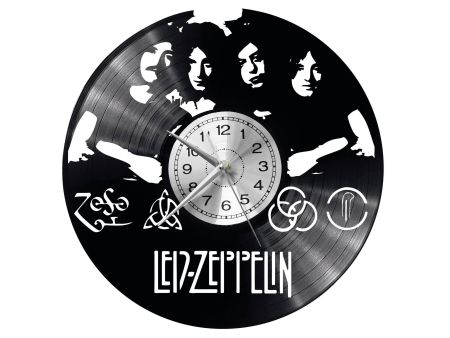 Led Zeppelin Vinyl Zegar Ścienny Płyta Winylowa Nowoczesny Dekoracyjny Na Prezent Urodziny