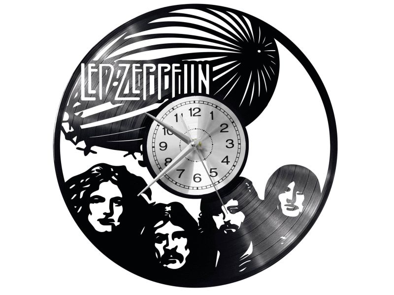 Led Zeppelin Vinyl Zegar Ścienny Płyta Winylowa Nowoczesny Dekoracyjny Na Prezent Urodziny