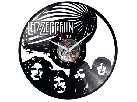 Led Zeppelin Vinyl Zegar Ścienny Płyta Winylowa Nowoczesny Dekoracyjny Na Prezent Urodziny