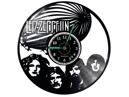 Led Zeppelin Vinyl Zegar Ścienny Płyta Winylowa Nowoczesny Dekoracyjny Na Prezent Urodziny