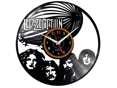 Led Zeppelin Vinyl Zegar Ścienny Płyta Winylowa Nowoczesny Dekoracyjny Na Prezent Urodziny