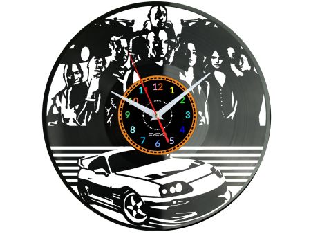 Fast of The Furious Vinyl Zegar Ścienny Płyta Winylowa Nowoczesny Dekoracyjny Na Prezent Urodziny