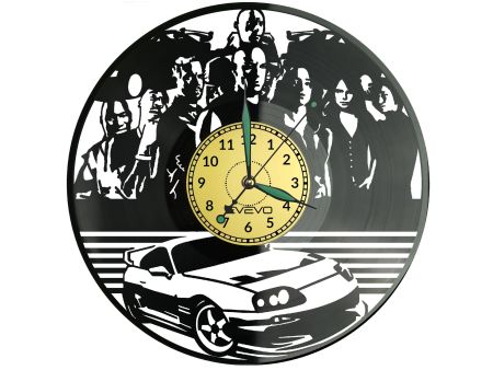 Fast of The Furious Vinyl Zegar Ścienny Płyta Winylowa Nowoczesny Dekoracyjny Na Prezent Urodziny