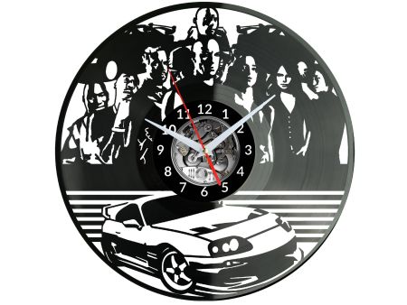 Fast of The Furious Vinyl Zegar Ścienny Płyta Winylowa Nowoczesny Dekoracyjny Na Prezent Urodziny