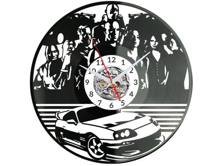 Fast of The Furious Vinyl Zegar Ścienny Płyta Winylowa Nowoczesny Dekoracyjny Na Prezent Urodziny