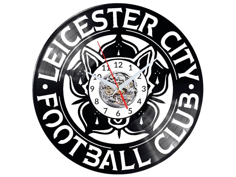 LEICESTER Vinyl Zegar Ścienny Płyta Winylowa Nowoczesny Dekoracyjny Na Prezent Urodziny