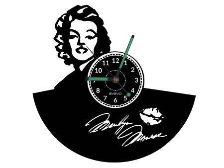 MARILYN MONROE Vinyl Zegar Ścienny Płyta Winylowa Nowoczesny Dekoracyjny Na Prezent Urodziny