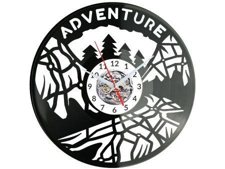 Adventure Vinyl Zegar Ścienny Płyta Winylowa Nowoczesny Dekoracyjny Na Prezent Urodziny