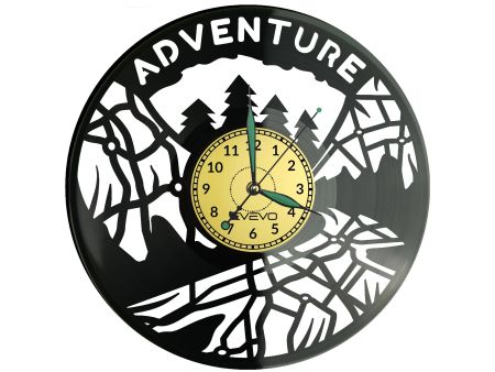 Adventure Vinyl Zegar Ścienny Płyta Winylowa Nowoczesny Dekoracyjny Na Prezent Urodziny