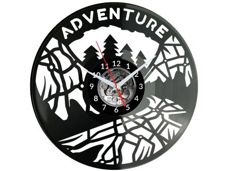 Adventure Vinyl Zegar Ścienny Płyta Winylowa Nowoczesny Dekoracyjny Na Prezent Urodziny