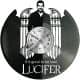 Lucyfer Vinyl Zegar Ścienny Płyta Winylowa Nowoczesny Dekoracyjny Na Prezent Urodziny