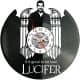 Lucyfer Vinyl Zegar Ścienny Płyta Winylowa Nowoczesny Dekoracyjny Na Prezent Urodziny