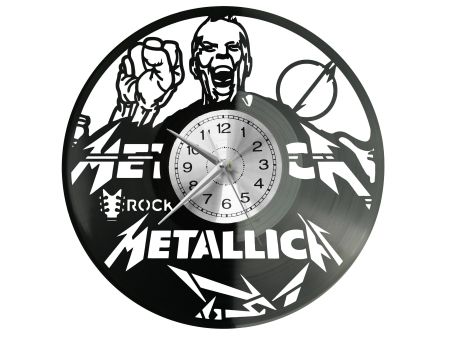 Metallica Vinyl Zegar Ścienny Płyta Winylowa Nowoczesny Dekoracyjny Na Prezent Urodziny