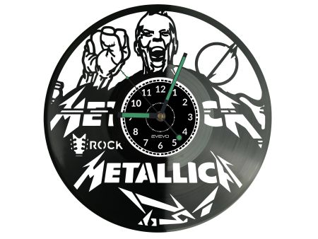 Metallica Vinyl Zegar Ścienny Płyta Winylowa Nowoczesny Dekoracyjny Na Prezent Urodziny