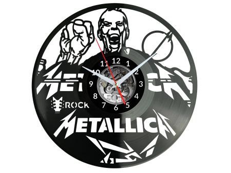 Metallica Vinyl Zegar Ścienny Płyta Winylowa Nowoczesny Dekoracyjny Na Prezent Urodziny