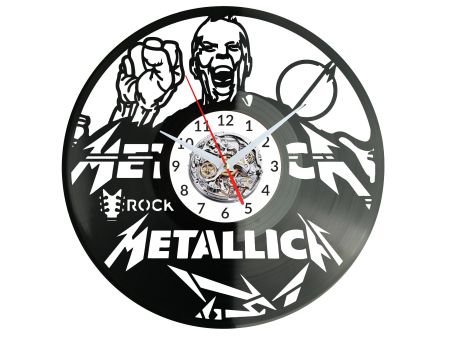 Metallica Vinyl Zegar Ścienny Płyta Winylowa Nowoczesny Dekoracyjny Na Prezent Urodziny