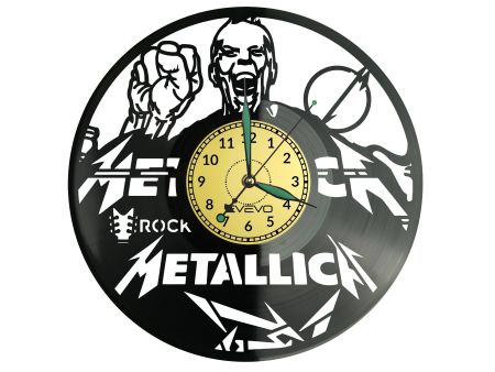 Metallica Vinyl Zegar Ścienny Płyta Winylowa Nowoczesny Dekoracyjny Na Prezent Urodziny