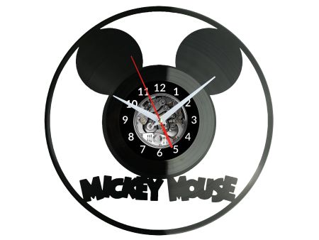 Mickey Mouse Vinyl Zegar Ścienny Płyta Winylowa Nowoczesny Dekoracyjny Na Prezent Urodziny