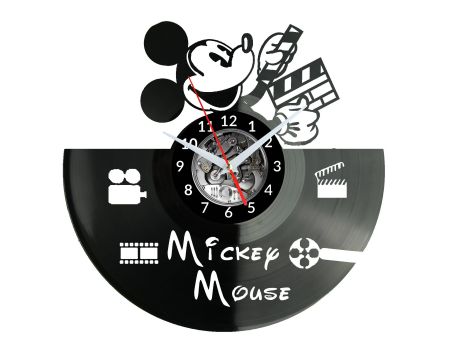 Mickey Mouse Vinyl Zegar Ścienny Płyta Winylowa Nowoczesny Dekoracyjny Na Prezent Urodziny