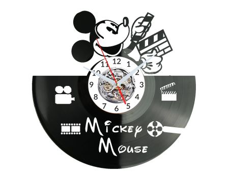 Mickey Mouse Vinyl Zegar Ścienny Płyta Winylowa Nowoczesny Dekoracyjny Na Prezent Urodziny